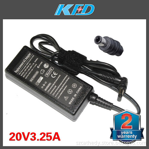 2 Years Warranty Laptop for Fujitsu 20V 3.25A AC Adapter with Tip 5.5*2.5mm